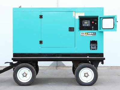 Low Noise Diesel Backup Generator Flexible Move Silent Generator Set
