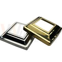 201 304 Grado Accesorios de barandilla de acero inoxidable Plata Oro Acero inoxidable Balcón Bases de barandilla de cubierta para el poste cuadrado