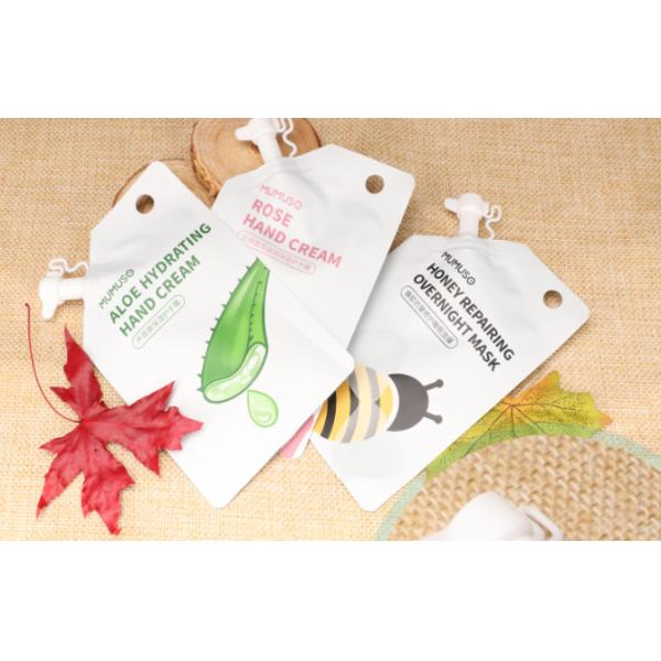 1000ml Color Printing Beverage Self Suction Nozzle Packaging Bag With Spout