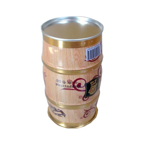 High Quality Best Price 330ml 355ml 473ml 500m Empty Metal Tin Printed Coffee/tea Round Jars Supplier with Easy Pull Cover
