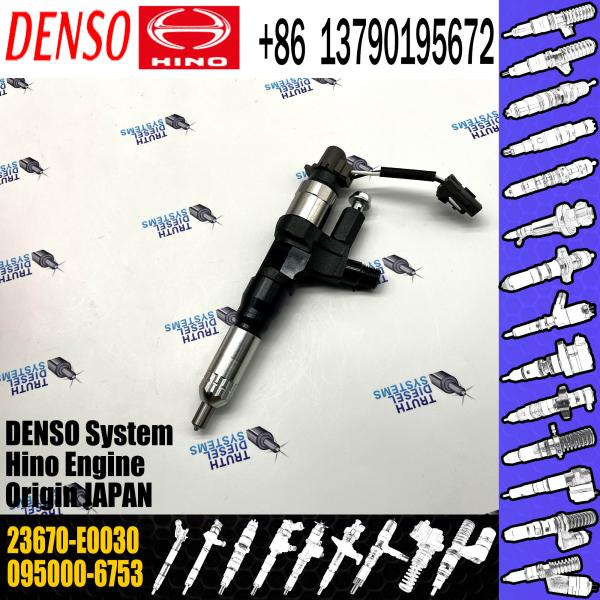 Новое дизельное собрание 095000-6753 23670-E0030 инжектора топлива DENSO в запасе