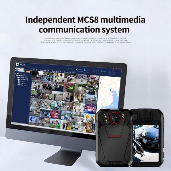 4G Wifi Bodycam Law Enforcement Recorder 2.4inch Touch LCD Display Battery 2500 Mah With SOS LED Red And Blue LED