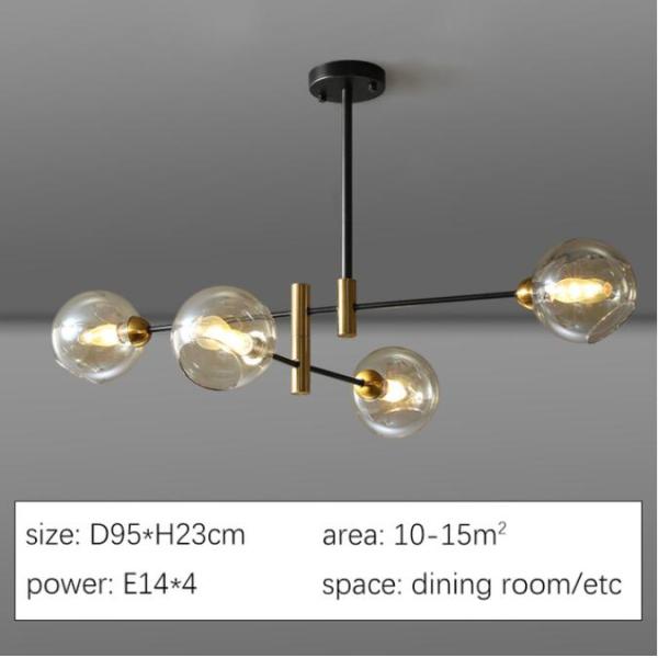 Nordic Glass Ball Chandelier Lighting For Dinning Room Bedroom Kitchen Modern stair chandelier(WH-MI-294)