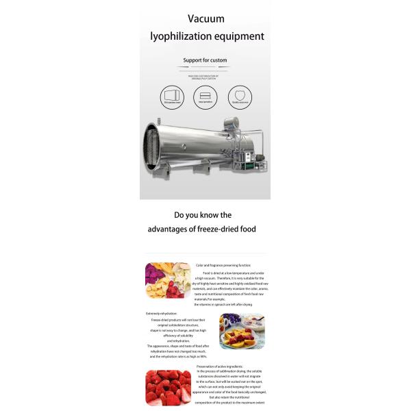 Профессиональная нержавеющая сталь машины 304/316 сублимационной сушки профессиональной лиофилизерной сушки промышленная