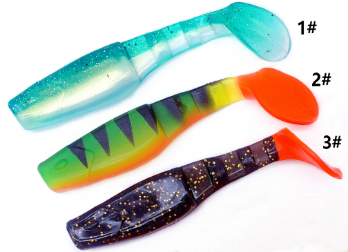 10cm 10.3g T tail soft bait fishing lure