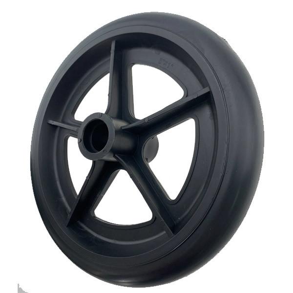 Black 8 Inch PVC Wheelchair Replacement Front Wheels Stroller Pram Scoote