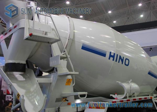 6X4 HINO 8m3 350Hp 3D Cement Mixer Truck With Hydraulic Pump