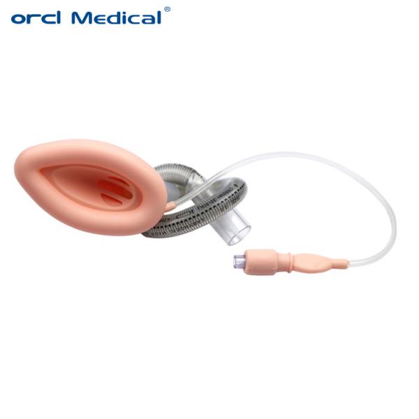 Masque de laryngeal renforcé au silicone jetable des voies respiratoires de l' anesthésie chirurgicale des voies respiratoires du tube de l' usine de fabricant de Chine