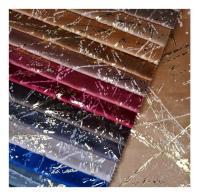 Tissu de velours en feuille en relief résistant à la rétrécissement Tissu tricoté imprimé