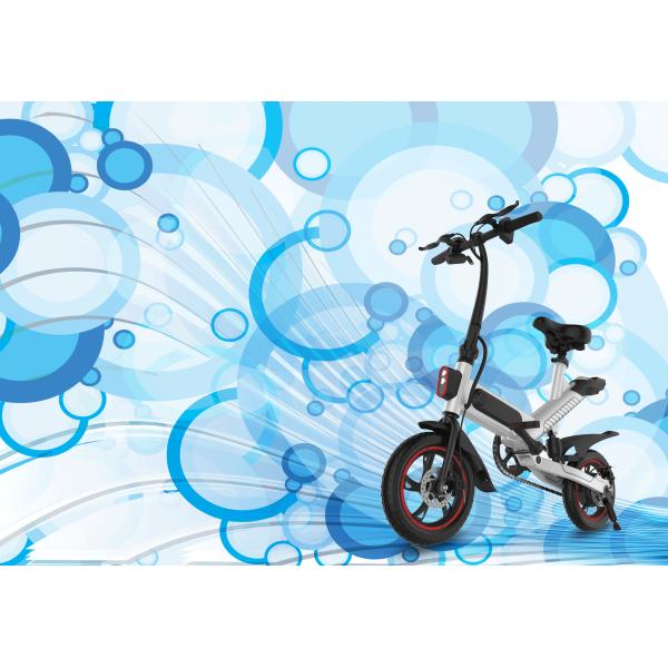 Electric Compact Folding Bike , Assisted / Pure Electric Foldable Road Bike
