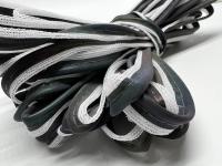 Rolos de tuberías reflectantes de poliéster de plata Visibilidad Adhesivo activado por calor Lavable hasta 50 ciclos