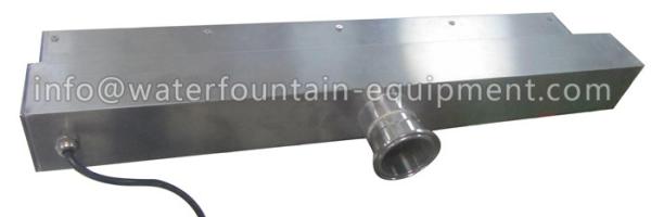 Stainless Steel Waterfall Water Fountain Equipment With DC 12V Colorful LED Light