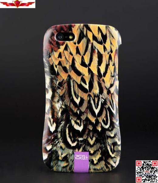 New 3D Printing Animal Skin Zinc Alloy Bumper With PC Back Cover Cases For Iphone 5 5S