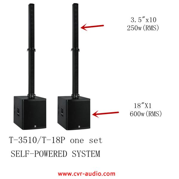 Active Line Array Speakers 18inch Sub Woofer , Column Bluetooth Speaker Music Instrument