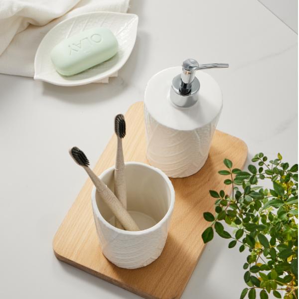4 Pcs White Ceramic Toothbrush Holder Lead Free
