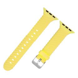 38 40 42 44mm Silicone Rubber Watch Strap Band For Apple Watch 7 6 5 4 3 2 1