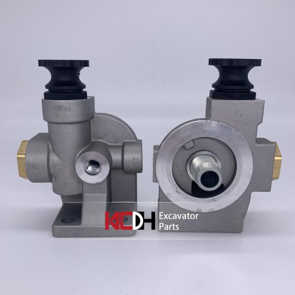 Основание ручного масляного насоса фильтра топлива частей P502463 экскаватора Kobelco SK200-8 алюминиевое, соответствующее для собрания воздушного фильтра