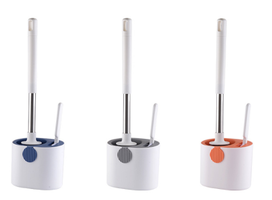 Tpe Cleaning Toilet Bowl Brush Set Extendable Long Handle