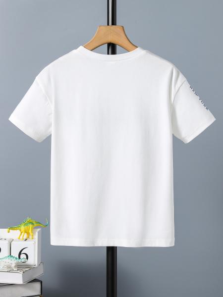 Summer 100% Cotton Children T Shirts Kids Short Sleeve Tee 180gsm