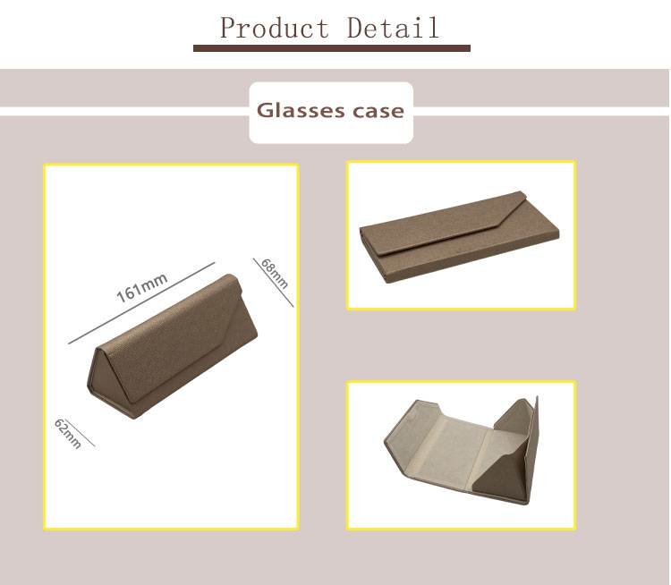 Случай Eyeglass изготовленного на заказ логотипа золота Handmade складный