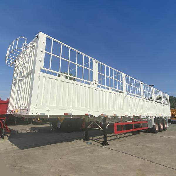 Standard 28Ton Landing Gear Fence Semi Trailer for Heavy Duty Bulk Transportation Needs