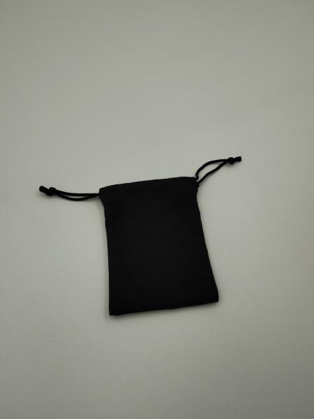 Biodegradable Pure Cotton Drawstring Bag for Earphone Protection anti-dust environment protected materials
