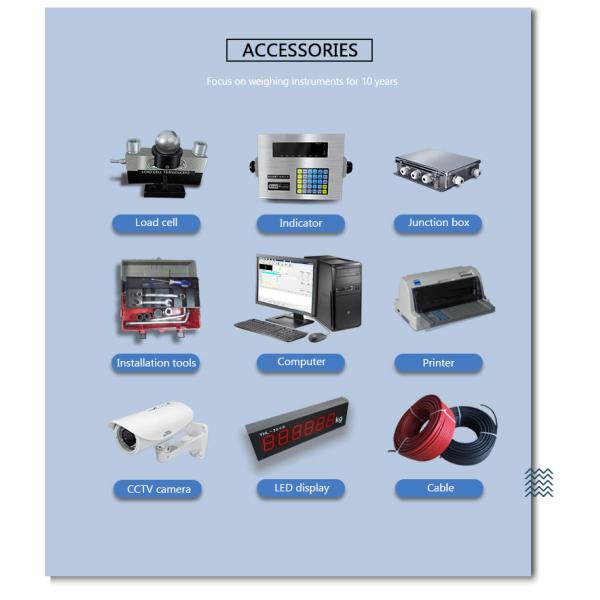 5/10KG Accuracy Digital Dynamic Weighbridge 50 Ton Electronic Rechargeable Battery