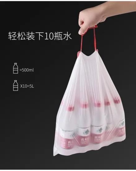 Overlap Drawstring handle Garbage Bag Roll bag making Machine draw tape trash roll bag machinery