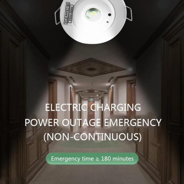 50000hrs Lifespan L00462 Ac200-240V Rechargeable 3W Led Home Fire Emergency Light
