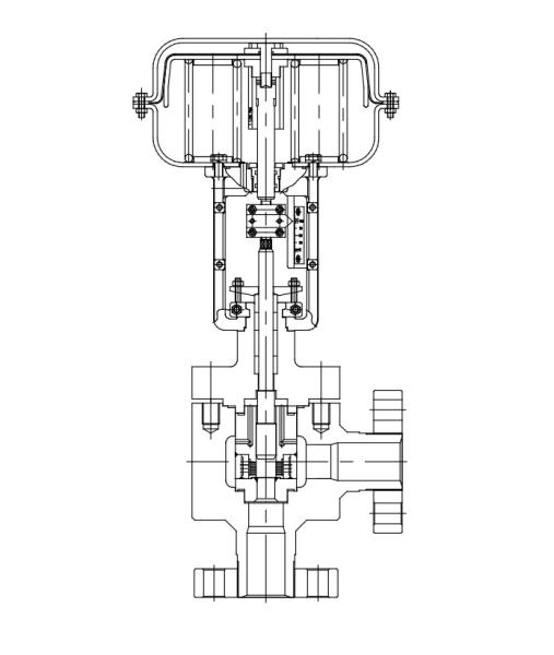 V100-SAH Series High Pressure Single Seated Angle Control Valve (Various Trim Types)