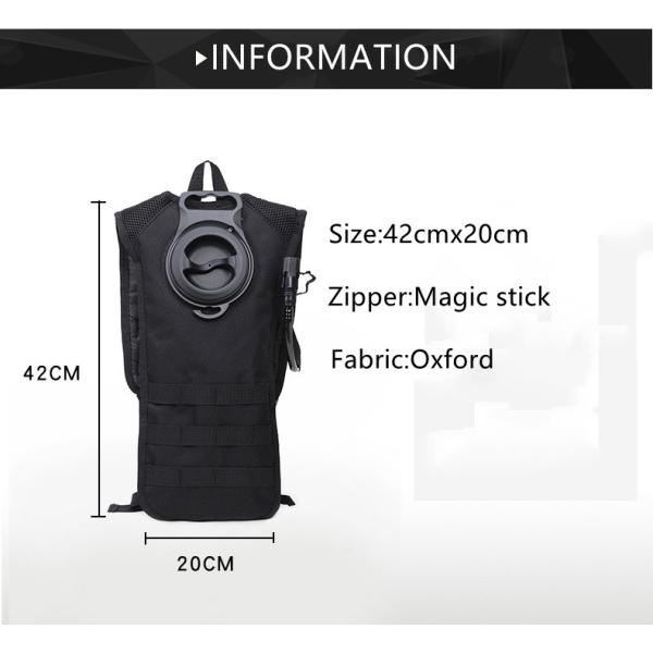 Unisex Mountaineering and Travel Hydration Water Backpack with Interior Zipper Pocket