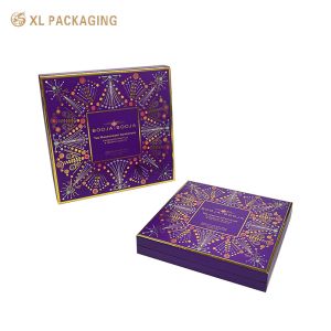 Boîtes de luxe personnalisées XL Packaging Emballage de boîte à chocolat magnétique en forme de livre avec une épaisseur de 2 mm et du papier d'art