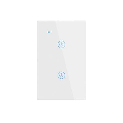 parede esperta do toque do grupo do interruptor 2 da luz de 0.1mW Wifi fora em impermeável