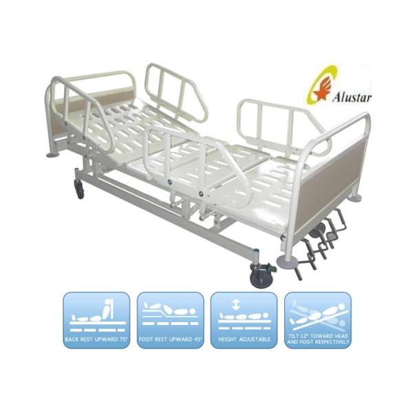 5 Function Metal Side Rail Medical Hospital Beds Manual Crank Bed (ALS-M501)
