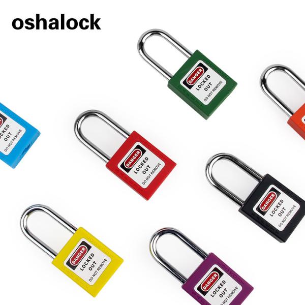 White plastic Steel beam lockout Safety padlock brand