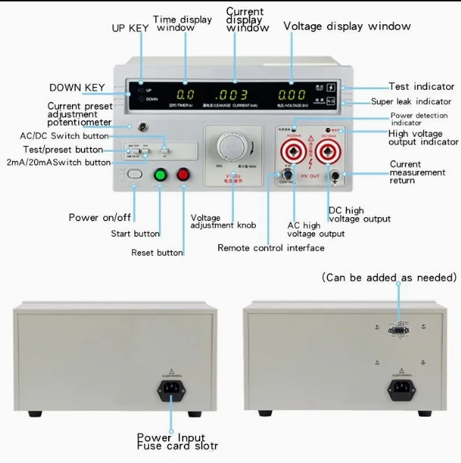 MY-2670J Hipot Tester Low Voltage Withstand Voltage Test Set Interface For Switch Cabinet Insulation Test