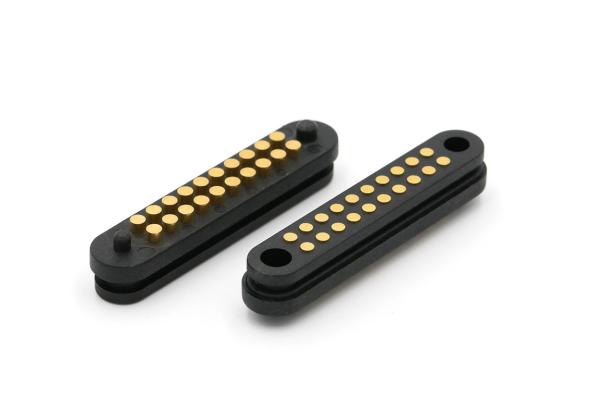 40 Pin Spring Loaded Connector 2.54mm Pitch Pogo Pin Connector 1.0A For Medical Products