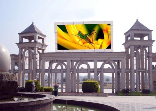 Wide View Angle P10mm Outdoor Fixed LED Display 960*960mm Waterproof CabinetFor Commercial Center / Supermarkets