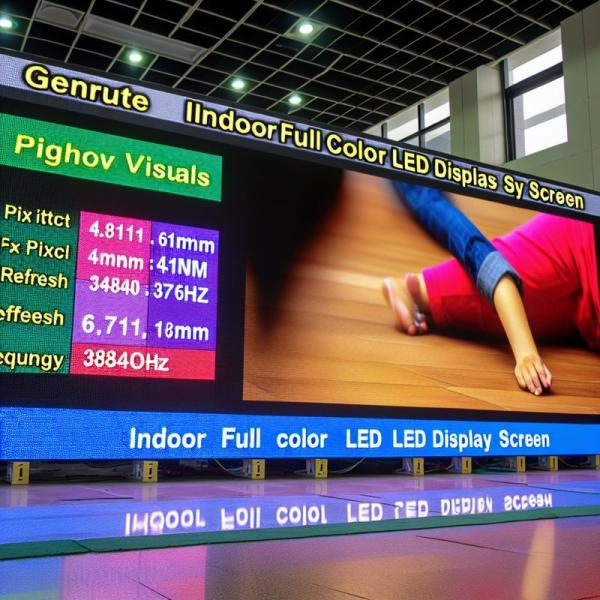 4.81mm Pixel Pitch Indoor Full Color LED Display Screen for Visuals and 3840HZ Refresh Frequency