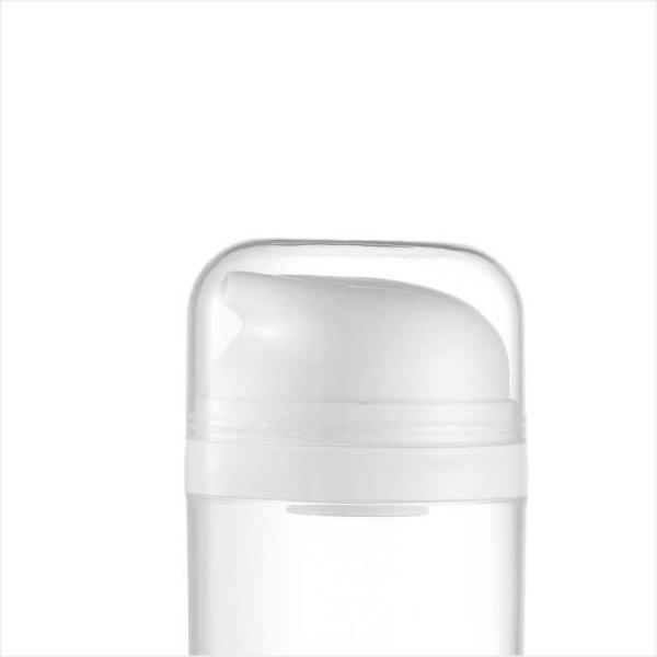 Round 50ml plastic bottle with airless pump Recyclable PP PCR material