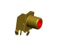 Couleur femelle de RCA01-004 RCA Jack Connector Single Unit Red pour le stéréo