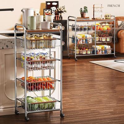 Camión de almacenamiento multicapa para el hogar, adecuado para varios espacios estrechos, compacto y flexible, que permite múltiples usos en un solo