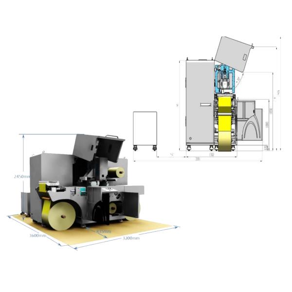 Carimbo UV do verniz e da folha de With da impressora de Digitas do Inkjet dos enfeites da etiqueta