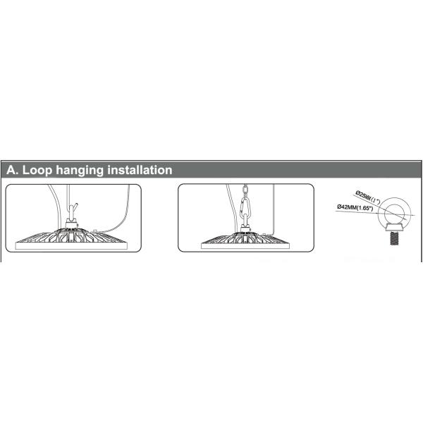 Построенный в оптовиках света IP65 IK08 залива UFO легкой установки водителя высоких