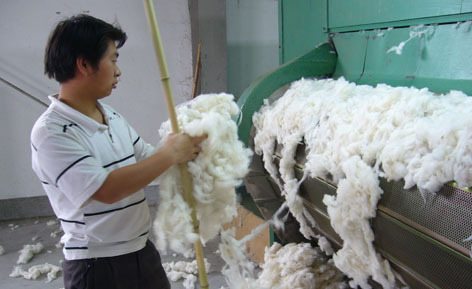 Commercial sheep wool washing machine washing raw wool