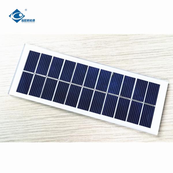 0.8W Portable Glass Solar Panel Charger ZW-13248 Poly Glass Laminated Solar Panels