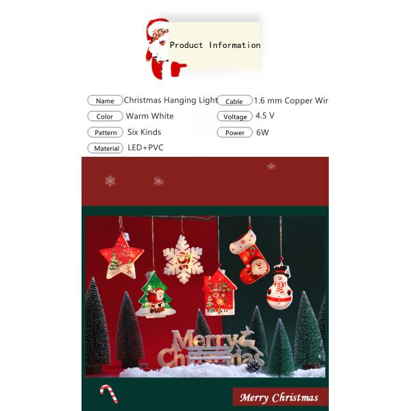 Окно смертной казни через повешение рождества новизны E27 4.5V 3D освещает деревянные поставки ремесел