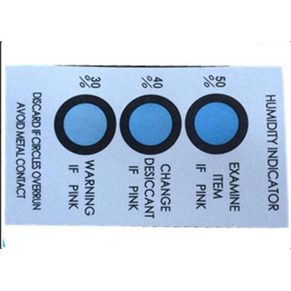 Military Components Humidity Indicator Plug Card Paper Static Drying , 80.0*45