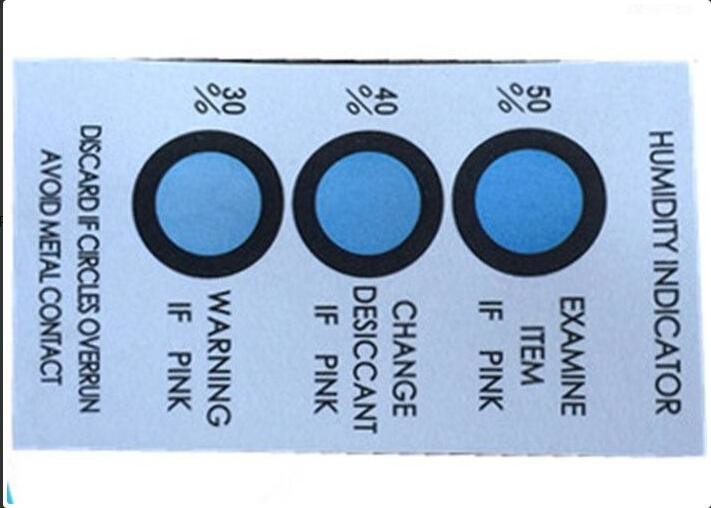 Military Components Humidity Indicator Plug Card Paper Static Drying , 80.0*45.0mm Size