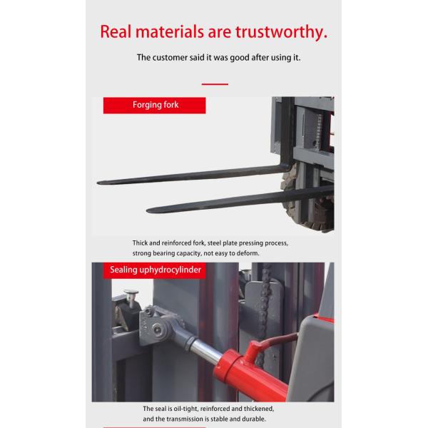2.5 Ton Electric Forklift With 48V Battery 5m Max Lifting Height And 2.5m Turning Radius